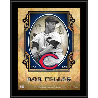 Bob Feller Cincinnati Reds Fanatics Authentic 12 x 15 Hall of Fame Career  Profile Sublimated Plaque