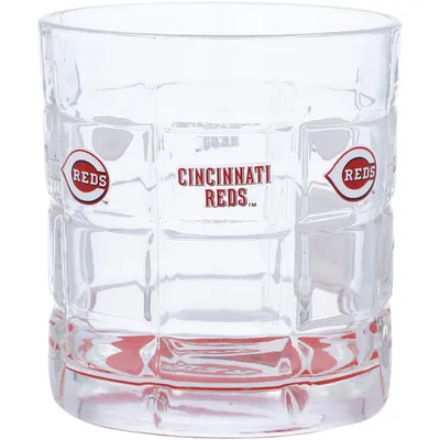 Cincinnati Reds 10oz. Team Bottoms Up Squared Rocks Glass