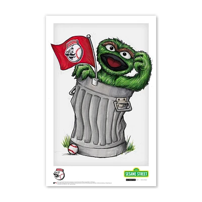 Cincinnati Reds 11" x 17" Sesame Street Print