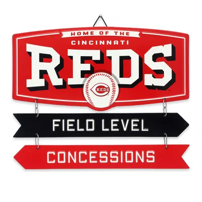 Cincinnati Reds 11.8'' x 14.7'' Field Metal Sign