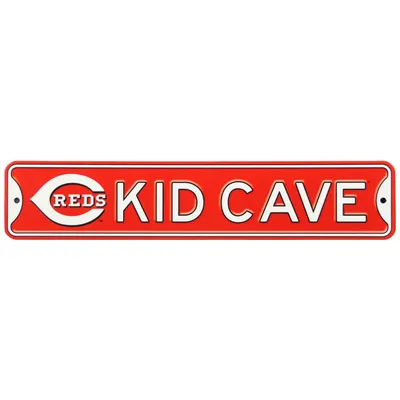 Cincinnati Reds 16'' Mini Steel Kid Cave Street Sign