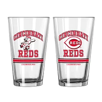 Cincinnati Reds 16oz. Pint Glass Two Pack