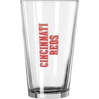 Rouges de Cincinnati 16 oz. Verre à pinte Team Wordmark Game Day