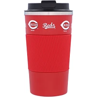 Cincinnati Reds 18oz Coffee Tumbler with Silicone Grip