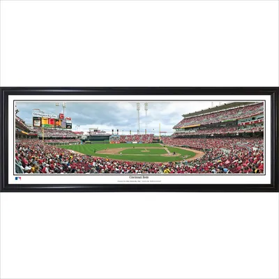 Cincinnati Reds 39" x 13.5" Standard Black Framed Panoramic