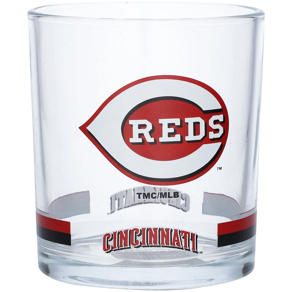 Verre Cincinnati Reds Banded Rocks