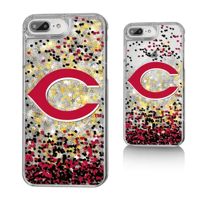 Cincinnati Reds iPhone 6 Plus/6s Plus/7 Plus/8 Plus Sparkle Gold Glitter Case