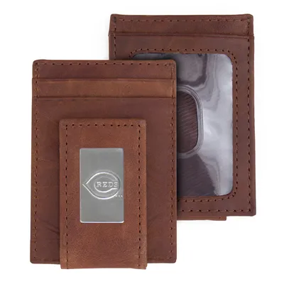 Cincinnati Reds Leather Front Pocket Wallet