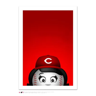 Lids Rosie Red Cincinnati Reds 12'' x 12'' Minimalist Mascot Poster Print
