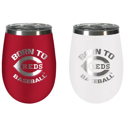 Lids Boston Red Sox Team Colors Wine Tumbler Two-Piece Set