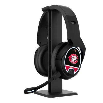 Cincinnati Reds Throwback Logo Wireless Bluetooth Gaming Headphones & Stand