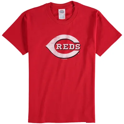 Cincinnati Reds Youth Distressed Logo T-Shirt - Red
