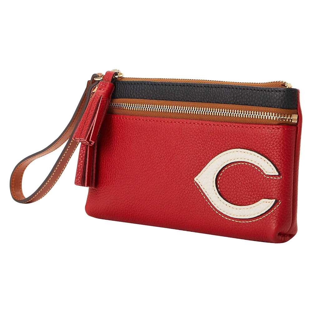 Dooney & Bourke Cincinnati Reds Infield Double-Zip Wristlet