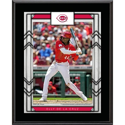 Plaque de joueur sublimée Elly De La Cruz Cincinnati Reds 10,5" x 13"