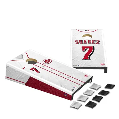 Men's Cincinnati Reds Eugenio Suarez Nike White Home Authentic Player Jersey