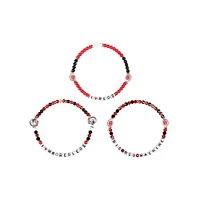 Lot de 3 bracelets d'amitié FOCO des Reds de Cincinnati