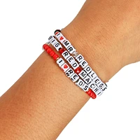 Lot de 3 bracelets d'amitié FOCO des Reds de Cincinnati