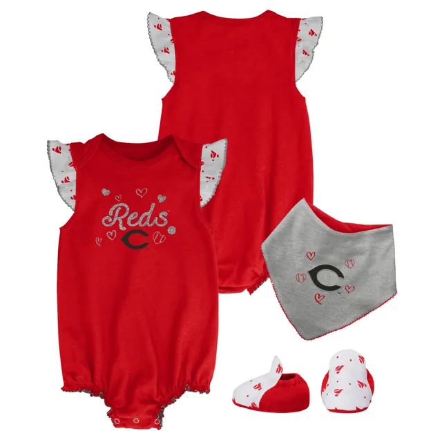 Newborn White/Red St. Louis Cardinals Power Hitter Short Sleeve