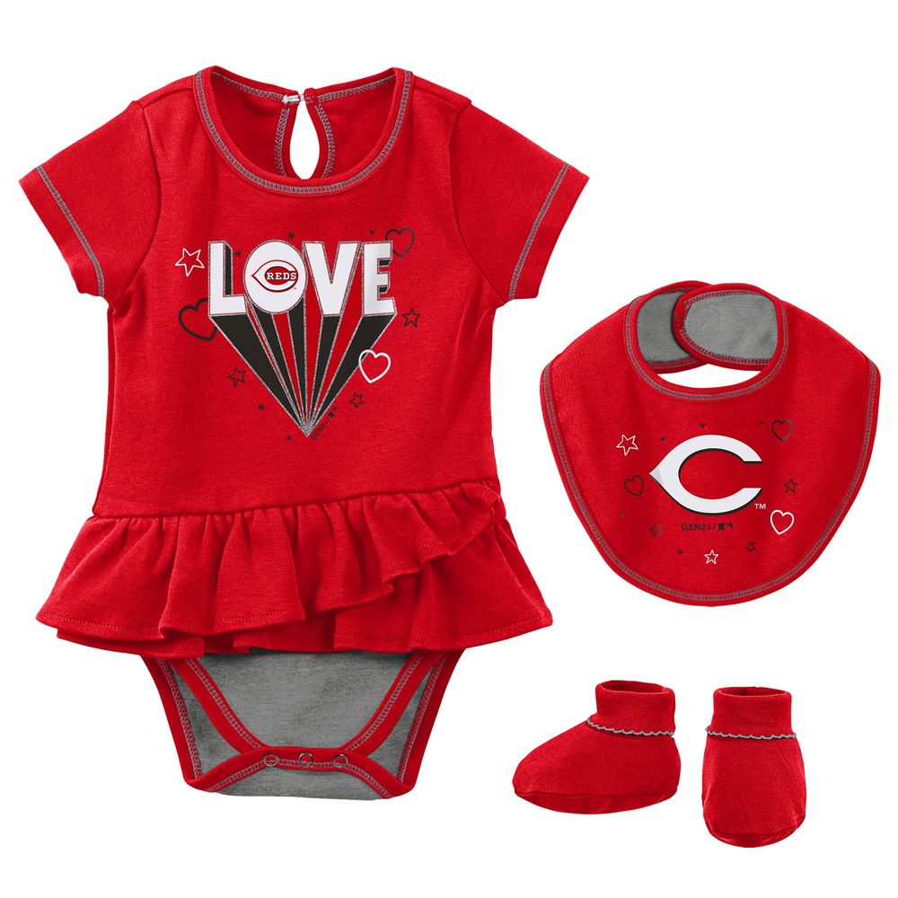 Lids St. Louis Cardinals Infant Baseball Baby 3-Pack Bodysuit Set