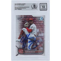 V106832 REDS Hunter Greene Cincinnati Reds Autographié 2022 Bowman Chrome #95 Beckett Fanatics Witnessed Authenticated 10 Rookie Card Hunter Greene AUT BWM TRADING CARDS 45666 AUTTRC CA01B00109 #1