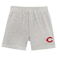 Infant Fanatics Red/Gray Cincinnati Reds Bases Loaded T-Shirt & Shorts Set