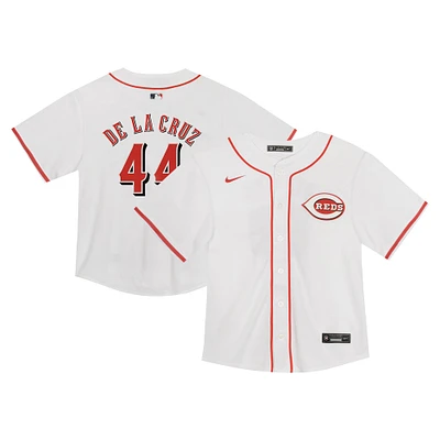 Maillot De match Nike Elly La Cruz pour enfant, blanc, Cincinnati Reds