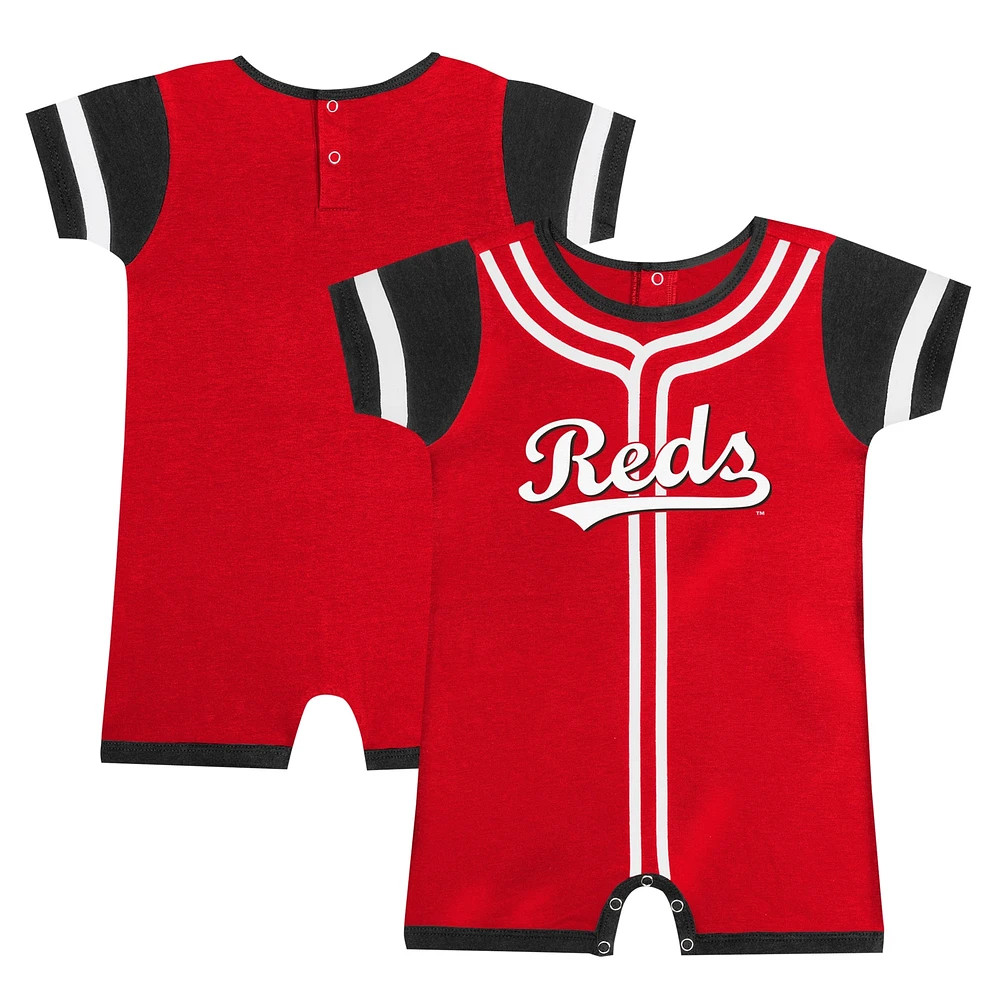 Barboteuse Fast Pitch rouge Cincinnati Reds pour bébé