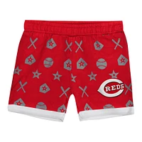 Ensemble de couvre-couches pour bébé rouge Cincinnati Reds On Deck 2 pièces