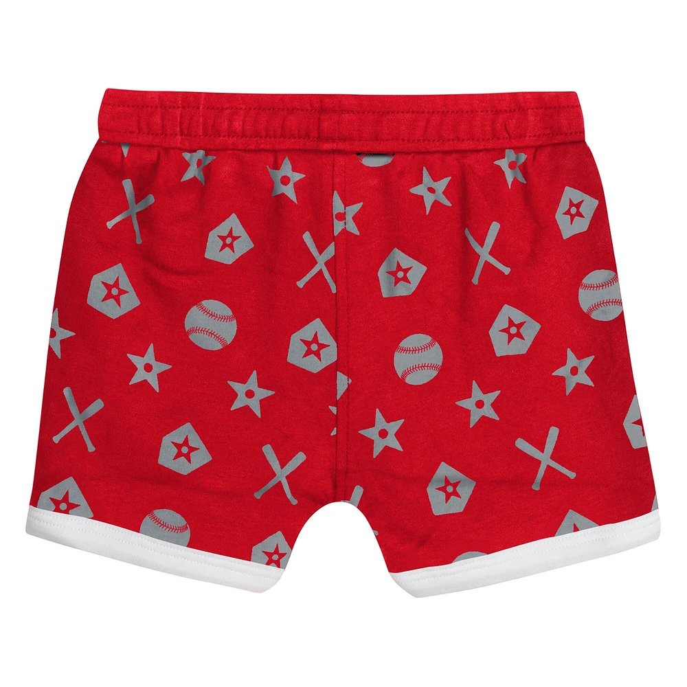 Ensemble de couvre-couches pour bébé rouge Cincinnati Reds On Deck 2 pièces
