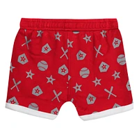 Ensemble de couvre-couches pour bébé rouge Cincinnati Reds On Deck 2 pièces
