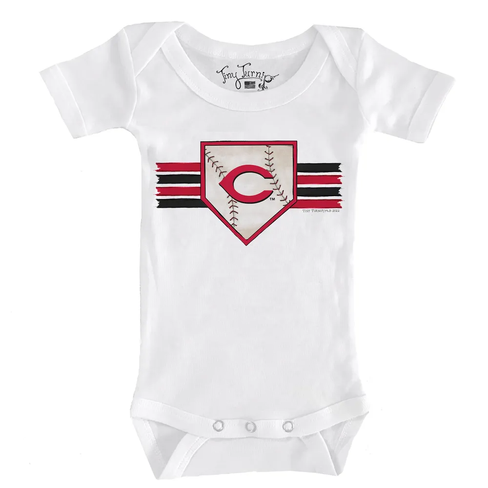 Infant Tiny Turnip White Cincinnati Reds Clemente Bodysuit