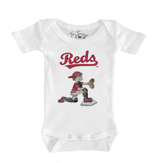 Lids Cincinnati Reds Tiny Turnip Women's Baseball Bow T-Shirt - White