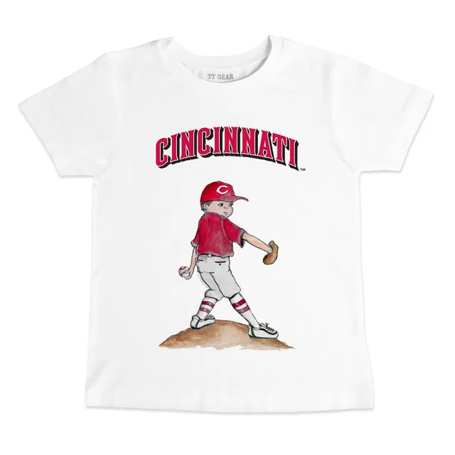 Cincinnati Reds Tiny Turnip Women's Space Unicorn T-Shirt - Black