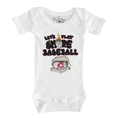 Cincinnati Reds Tiny Turnip Infant S'mores Bodysuit - White
