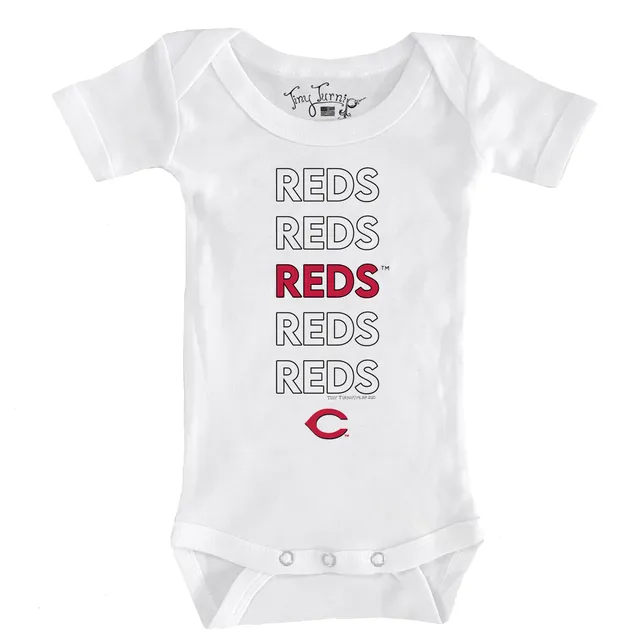 Infant Tiny Turnip White Cincinnati Reds James T-Shirt