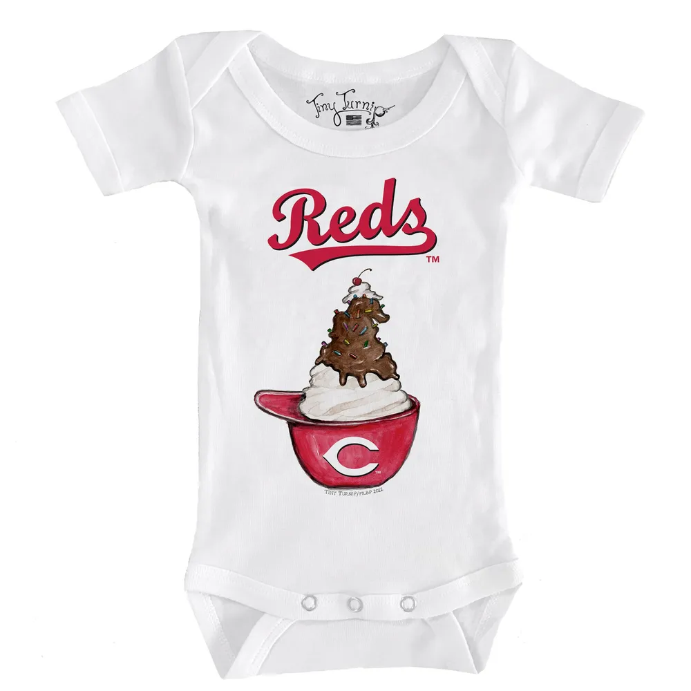 Infant Tiny Turnip Red Cincinnati Reds Baseball Tear Bodysuit