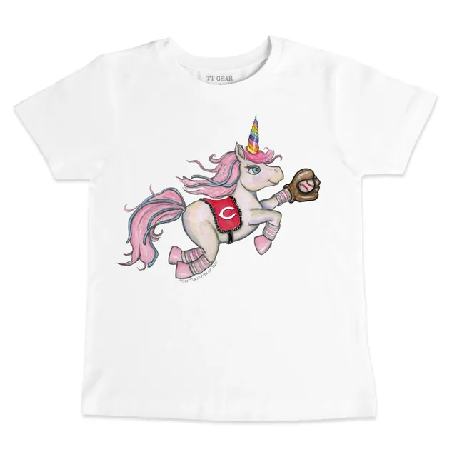 Cincinnati Reds Tiny Turnip Infant Baseball Love T-Shirt - White