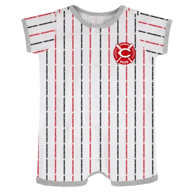 Infant White Cincinnati Reds Ball Hitter Coverall