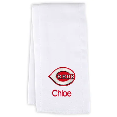 Cincinnati Reds Infant Personalized Burp Cloth - White