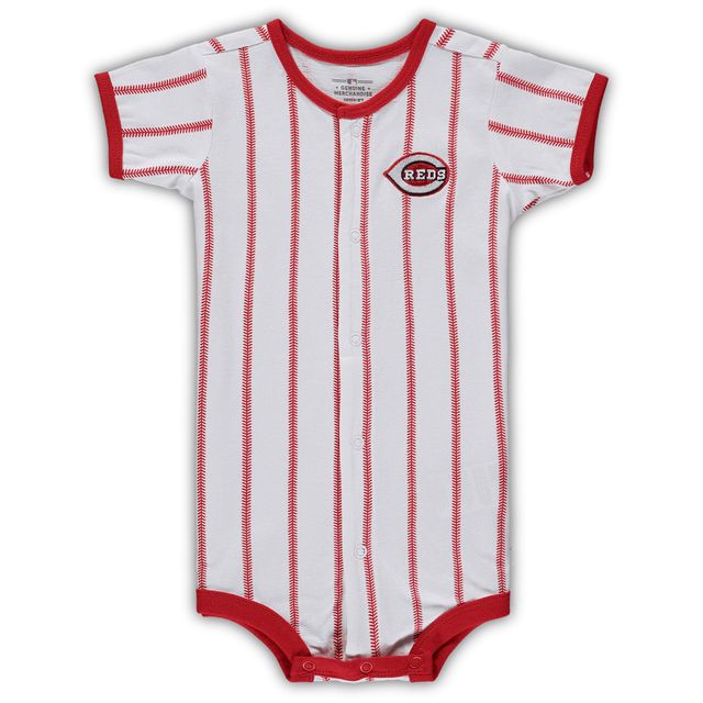 Cincinnati Reds - Combinaison Power Hitter à fines rayures blanches pour bébé