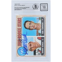 Johnny Bench Cincinnati Reds Autographed 1968 Topps #247 Beckett Fanatics Witnessed Authenticated 10 Rookie Card 
