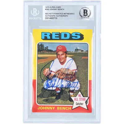 Johnny Bench Cincinnati Reds Fanatics Authentic White Jersey