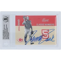 Johnny Bench Cincinnati Reds Autographed 2003 Fleer Flair Greats Classic Numbers Jersey Relic #JB Beckett Fanatics Witnessed Authenticated Card 