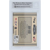 Johnny Bench Cincinnati Reds Autographed 2005 Donruss Timeless Treasures HOF Materials Jersey Relic #HOF-43 #/50 Beckett Fanatics Witnessed Authenticated Card 