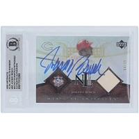 Johnny Bench Cincinnati Reds Autographed 2005 Upper Deck Artifacts Rainbow Jersey Relic #BE #/99 Beckett Fanatics Witnessed Authenticated Card 