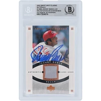 Johnny Bench Cincinnati Reds Autographed 2005 Upper Deck Sweet Spot Classic Jersey Relic #CM-BE Beckett Fanatics Witnessed Authenticated Card