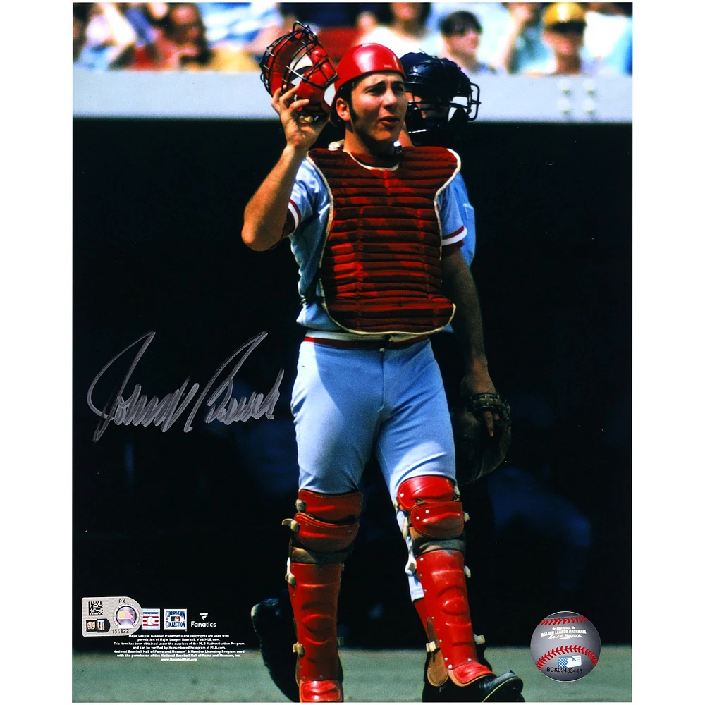 Johnny Bench Cincinnati Reds Autographed 8" x 10" In Catchers Gear Photograph