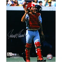 Johnny Bench Cincinnati Reds Autographed 8" x 10" In Catchers Gear Photograph