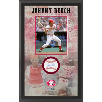Johnny Bench Cincinnati Reds Fanatics Authentic Autographed Baseball Shadow Box