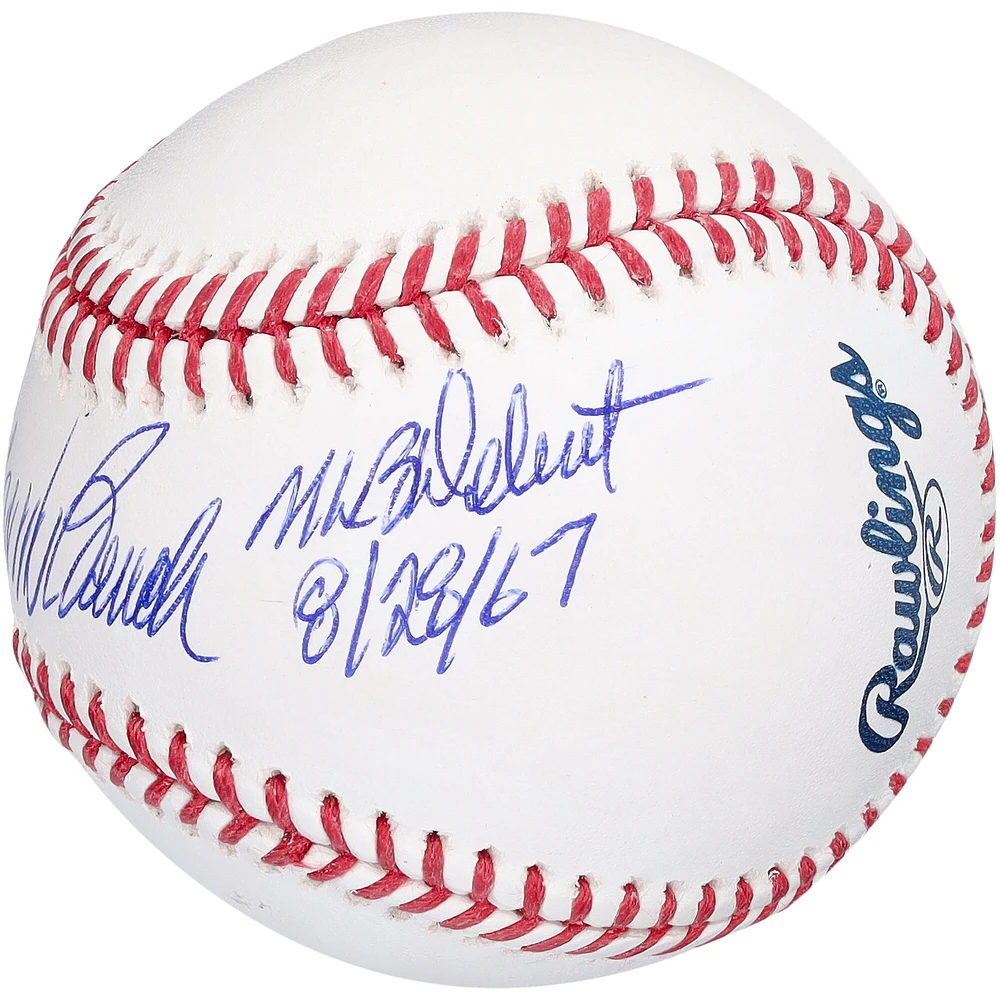 Johnny Bench Cincinnati Reds Autographed Baseball with "MLB Debut 8/28/67" Inscription